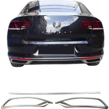 Ack Dizayn Volkswagen Passat B8,5 2019+ Araca Özel Egsoz Krom Çerçevesi 3pcs Tek Çıkış A+ Paslanmaz