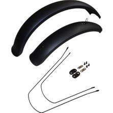 User Pil Batarya Rks Elektrikli Bisiklet Uyumlu Uzun Çamurluk Seti (90CM Arka – 60CM Ön)