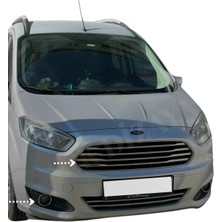Ack Dizayn Ford Courier 2014-2017 Araca Özel Krom Ön Panjur + Sis Çerçevesi 2'li Krom Set A+ Paslanmaz
