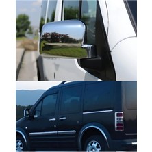 Ack Dizayn Ford Connect 2009-2014 Araca Özel Abs Krom Ayna Kapağı + Çelik Kapı Kol A+ Paslanmaz