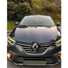 Ack Dizayn Renault Megane 4 Sd-Hb 2016-2020 Arası Araca Özel Krom Panjur + Tampon Çıtası Set A+ Paslanmaz Çelik