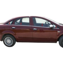 Ack Dizayn Fiat Linea 2007+ Araca Özel Krom Cam Alt Çıtası A+