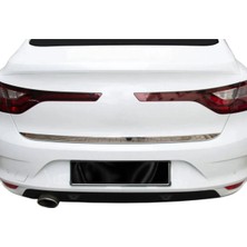 Ack Dizayn Renault Megane 4 Sedan Araca Özel Krom Bagaj Alt Çıtası Paslanmaz Çelik A+