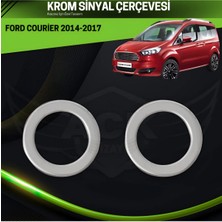 Ack Dizayn Ford Courier 2014-2017 Araca Özel Krom Sinyal Çerçevesi A+