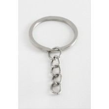 Zero Land Storozde Ince Anahtarlık Aparatı 2,5 cm - Gümüş Rengi