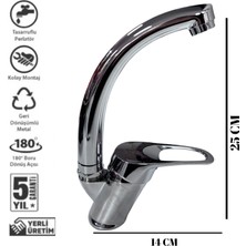 Damlasu 40 Kartüş Mix Kuğu Eviye Bataryası Krom Mutfak Evye