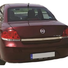 Ack Dizayn Fiat Linea 2007+ Delikli Araca Özel Krom Bagaj Çıtası A+