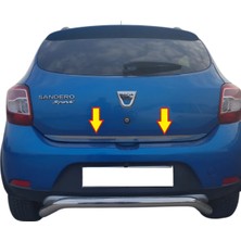 Ack Dizayn Dacia Sandero 2012-2020 Araca Özel Krom Bagaj Alt Çıtası Paslanmaz Çelik A+