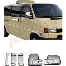 Ack Dizayn Volkswagen Transporter T4 1995-2003 2'li Krom Set (Ayna Kapağı+Kapı Kol) A+