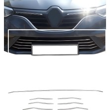 Ack Dizayn Renault Megane 4 Sd/hb 2016-2020 Ön Tampon Çıtası 7prç Paslanmaz Çelik A+