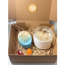 Doğal Kabak Lifli Duş Sabunu ve Deniz Tuzlu Vücut Peelingi Set