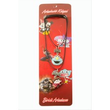 Zero Land Storozde Çizgi Film Karakteri Arkadaşlık Kolyeleri (Çift Kolye) - Siyah