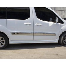 Ack Dizayn Peugeot Partner 2008-2016 Araca Özel Üretim Krom Yan Kapı Çıtası A+ Paslanmaz Çelik