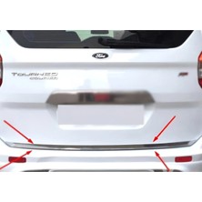 Ack Dizayn Ford Courier 2014+ Araca Özel Krom Bagaj Alt Çıtası Paslanmaz Çelik A+