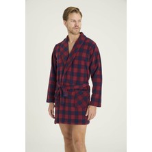 Kly Erkek Tek Rob Sabahlık Ekose Desenli