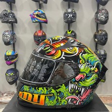 Mts M-801 Snake Full Face Kask Azure