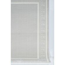 Lexa Home Bambu Tarz Salon Halısı - 4m² ve 6m² Açık Gri Oturma Odası Halısı - Antialerjik Dokuma