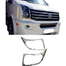 Ack Dizayn Volkswagen Crafter 2006-2017 Krom Far Çerçevesi Paslanmaz A+