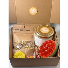 Kabak Lifli Sabun-Hindistan Ceviz Özlü Vücut Peelingi-Ayak Bakım Tuzu 3'lü Set