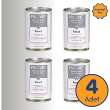PRO-VET Renal Kedi Yaş Maması - Böbrek Destekleyici 415 gr x 4 Adet