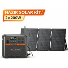 Bluetti AC180P + 2X200W Katlanabilir Panel Paketi – Max Güneş Enerjisi Seti