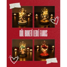 Urz Grup Gül Buketi Ledli Fanus