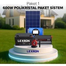 Tsm Lexron 600W Polikristal Bağ Evi Paket Sistem (Paket 1)