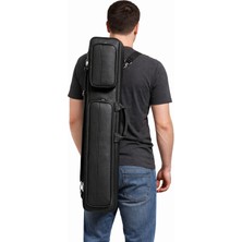 Pusula Oyun Space Bilardo Istaka Taşıma Çantası Deri - 4 Dip ve 8 Şaft Taşıma Kapasitesi