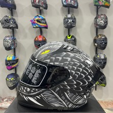 Mts M-801 Snake Full Face Kask Draglax Grey