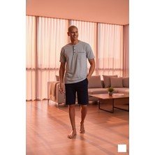 Kly Yeni Sezon Yazlık Düğme Yakalı Lüx Tasarım Pijama Takımı