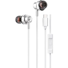 Soundme LS725M Type-C Girişli Metal Başlıklı&mıknatıslı Kablolu Kulaklık Metalik Gri