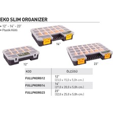 FULL Organizer, 14", Eko, Slim, Plastik Kilitli, 27X20X5 cm