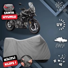ULTRASHOP Trıumph Tiger 900 Gt Pro Su Geçirmez Motosiklet Brandası Arka Çanta Uyumlu Motosiklet Branda