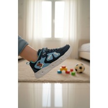 Enoch Köpek Figürlü ve Kemik Detaylı Erkek Çocuk Spor Ayakkabı