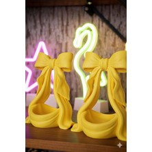 Dekoratif Fiyonklu Saksı | 3D Baskı Minimal Masaüstü Çiçeklik & Organizer