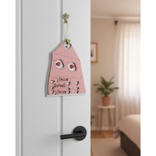 Gözeler Home Sweet Home Ahşap Kapı Süsü - Nazar Boncuklu ve Kalp Detaylı Duvar Dekoru - Yeni Ev Hediyesi