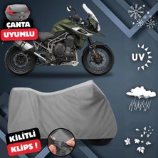 ULTRASHOP Trıumph Tiger 1200 Xcx Su Geçirmez Motosiklet Brandası Arka Çanta Top Case Uyumlu Motosiklet Branda