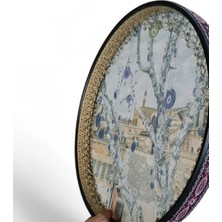 Ms Müzik Iran Erbanesi 55 cm Halkalı Bendir – Nazar Boncuklu Özel Baskı