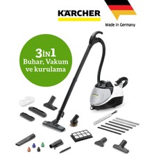 Karcher Cam Yüzeyler Halı Kumaş Yüzeyler Tüm Sert Zeminler Sv7 Buharlı Temizlik Makinesi