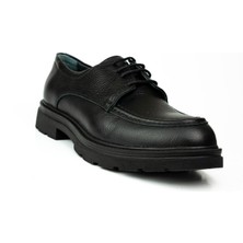 Marutti 162 Siyah Deri Saraçlı Erkek Klasik Ayakkabı