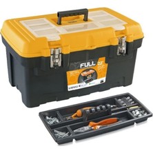 FULL Takım Çantası, 22", Metal Kilitli, Organizerlı, Çekmeceli, 57X31X29 cm