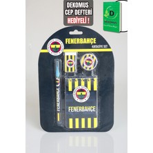 "dekomus Cep Defteri Hediyeli" Yeni Sezon Lisanslı Fenerbahçe 4'lü Kırtasiye Seti Not Defteri, Silgi,kalemtraş,geçmeli Kurşun Kalem