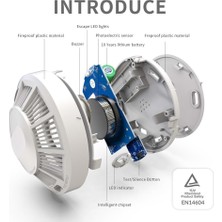 Opax HY-SSA01 Photoelectric Kombine Kablosuz Duman & Isı Dedektörü ve Alarmı