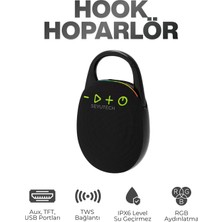 Seyutech Bluetooth Hoparlör Rgb Işıklı Tft Aux USB Girişli Ses Bombası Taşınabilir Şarjlı Kablosuz Speaker