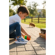 Enoch Köpek Figürlü ve Kemik Detaylı Erkek Çocuk Spor Ayakkabı