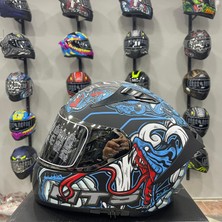 Mts M-801 Snake Full Face Kask Myth Blue