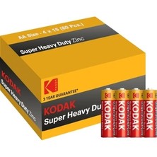 Ynt İthalat Kodak Aa Pil Super Heavy Duty Çinko Karbon Kalem Pil 60