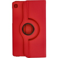AyrStore Newface Galaxy T220 Tab A7 Lite 8.7 Kılıf 360 Tablet Deri Kılıf - Kırmızı