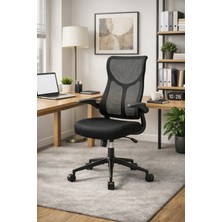 Adore Mobilya Techno Rest x Ergonomik File Sırtlı Ofis Çalışma Koltuğu – Siyah