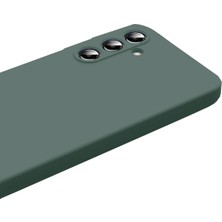 AyrStore Newface Galaxy A17 5g Nano Içi Kadife Silikon - Koyu Yeşil